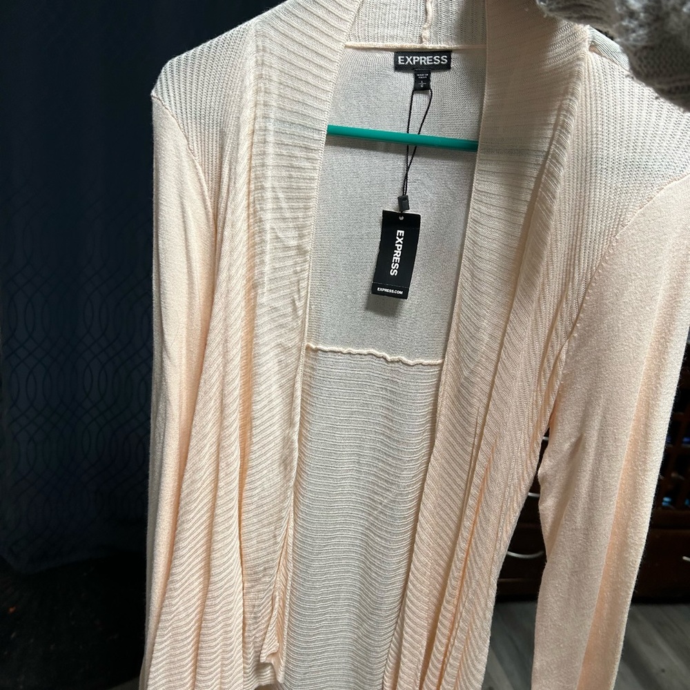Pink cardigan